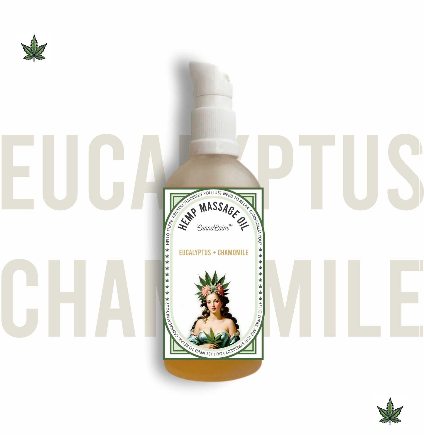 Eucalyptus + Chamomile Hemp Massage Oil