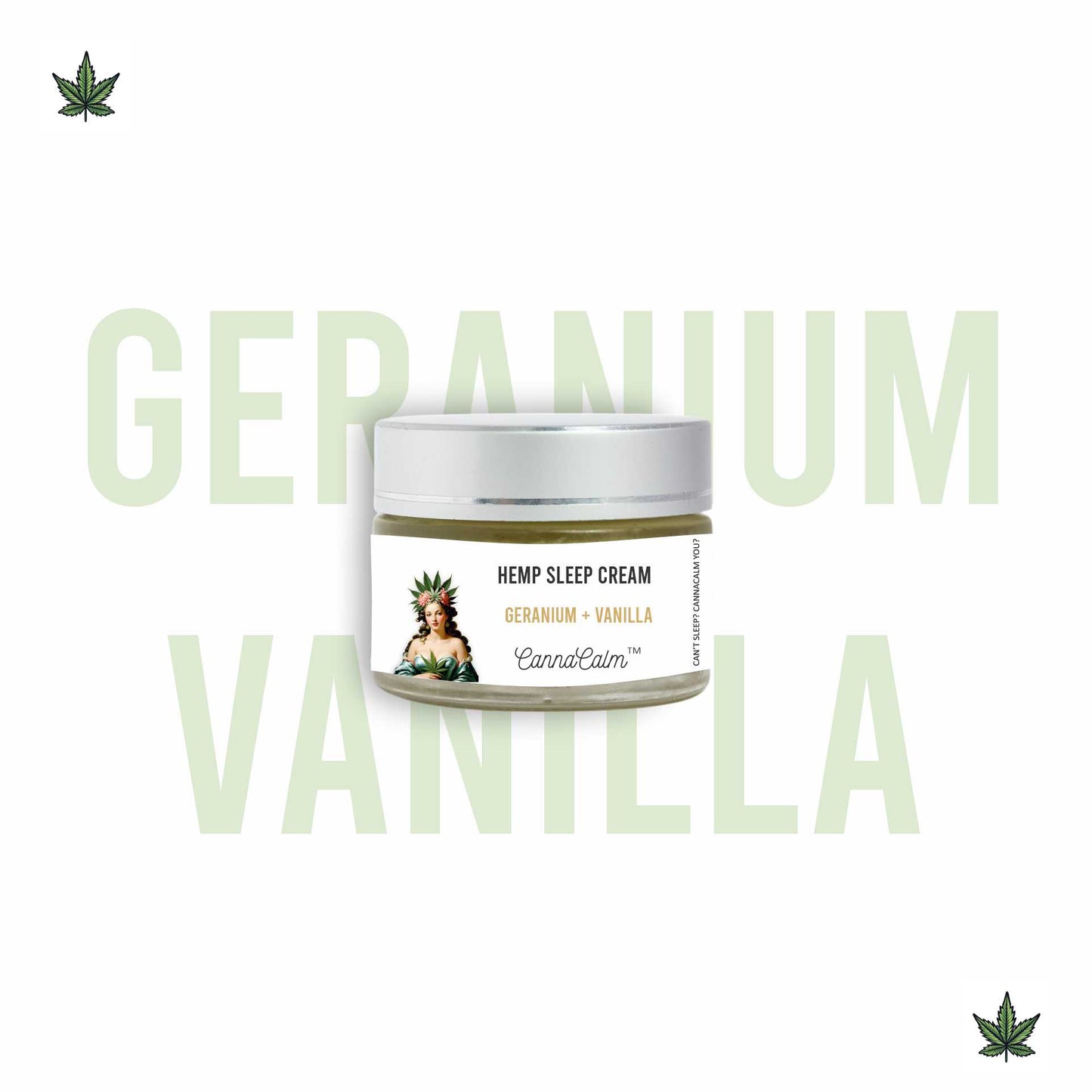 Geranium + Vanilla Hemp Sleep Cream