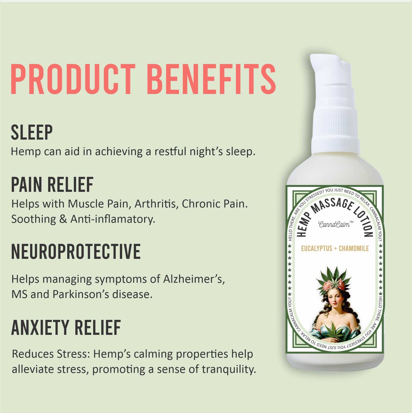 Hemp Massage Lotions 800 ml