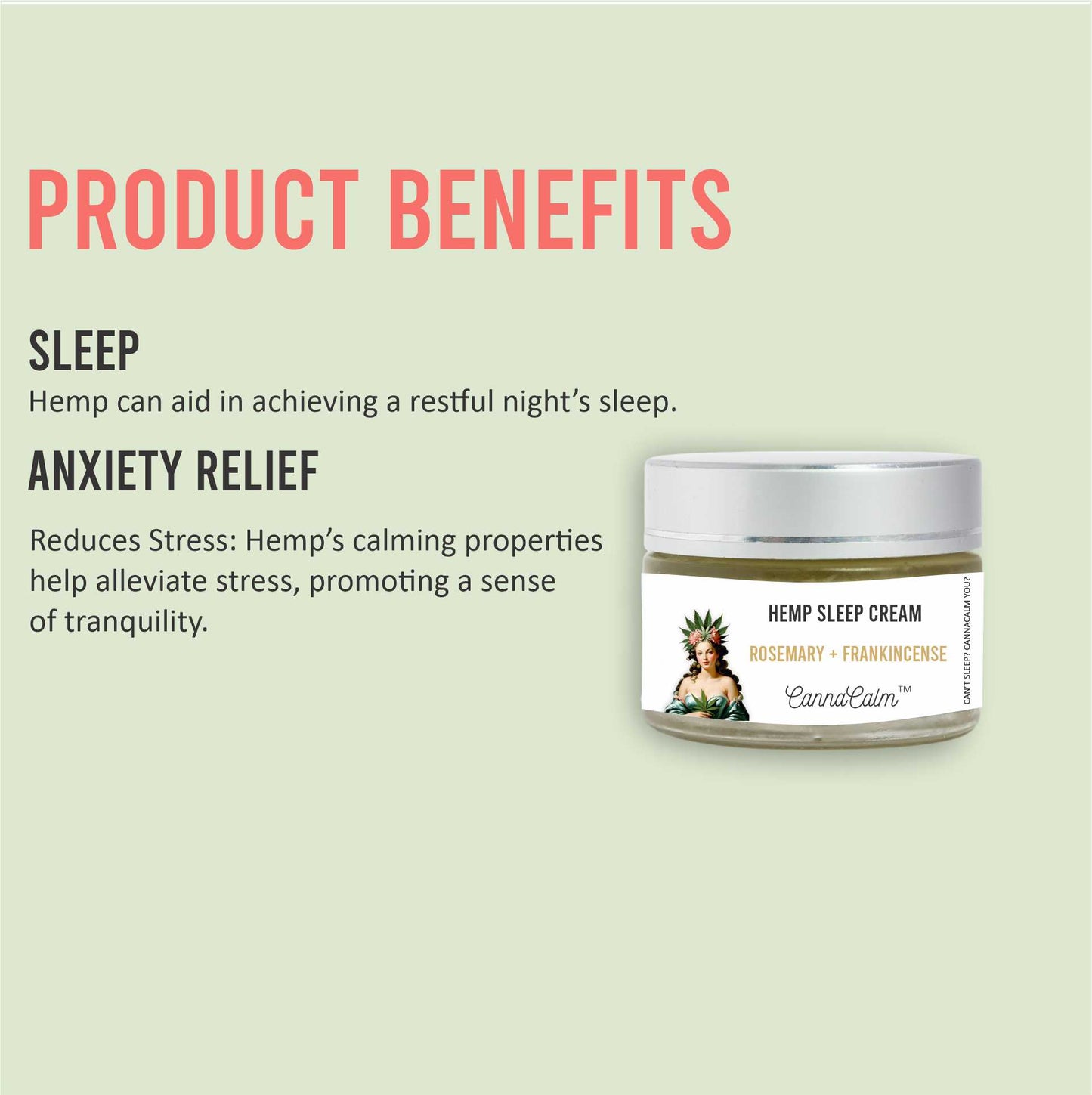 Rosemary + Frankincense Hemp Sleep Cream