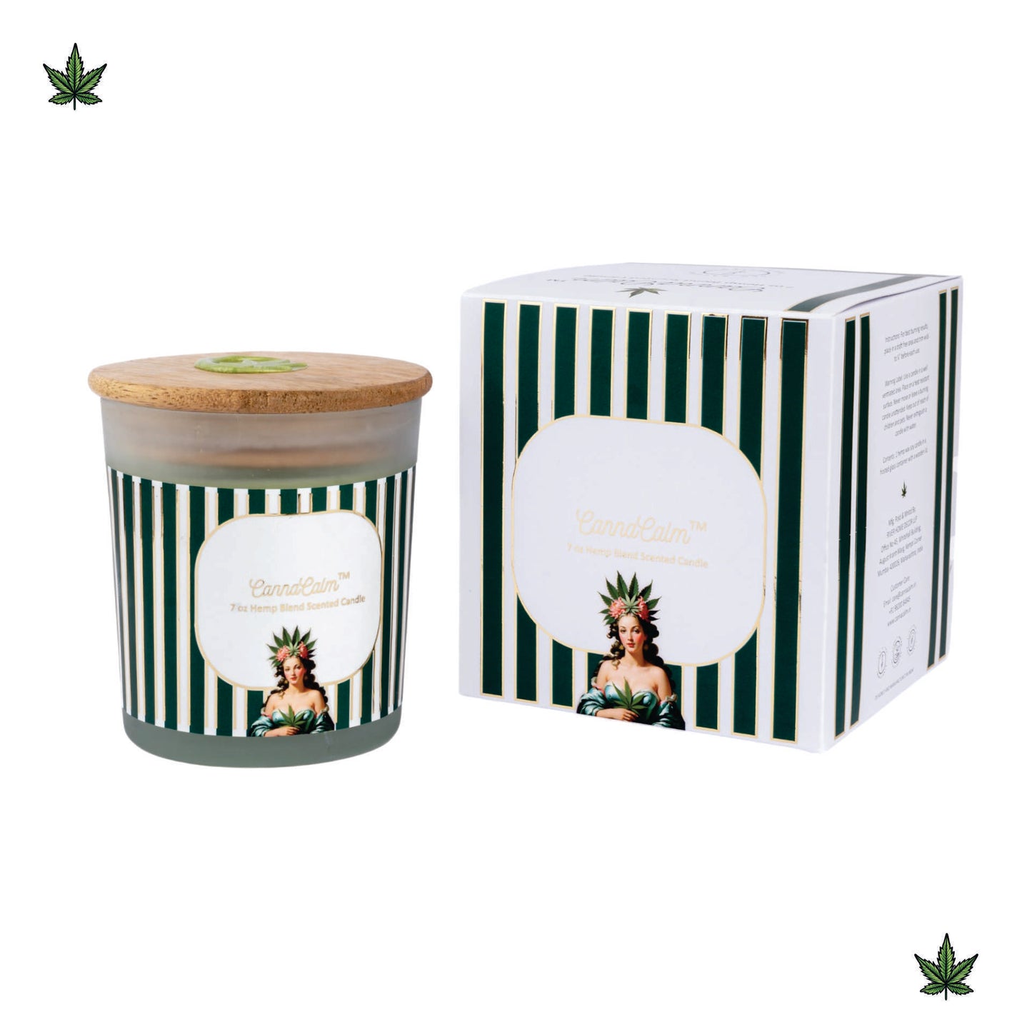 Hemp Massage Oil + Grand Candle Gift Set